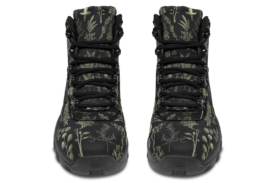 Autumn Memoir Outdoor Boots - Water Resistant Vegan Leather Trekking Shoes with Durable Soles