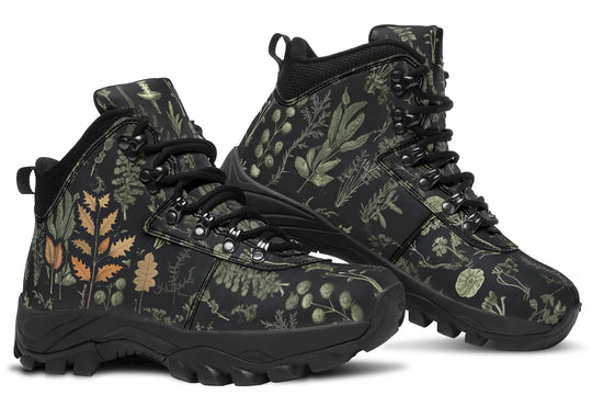 Autumn Memoir Outdoor Boots - Water Resistant Vegan Leather Trekking Shoes with Durable Soles