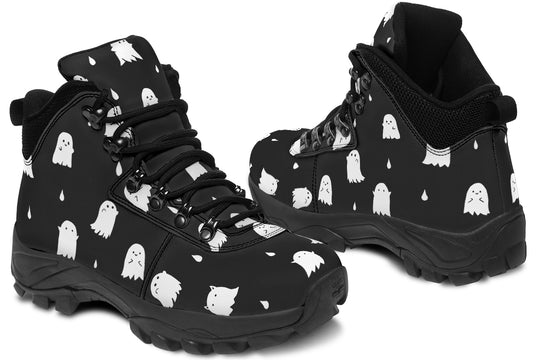 Ghost Party Outdoor Boots - Water Resistant Vegan Leather Trekking Shoes with Durable Soles