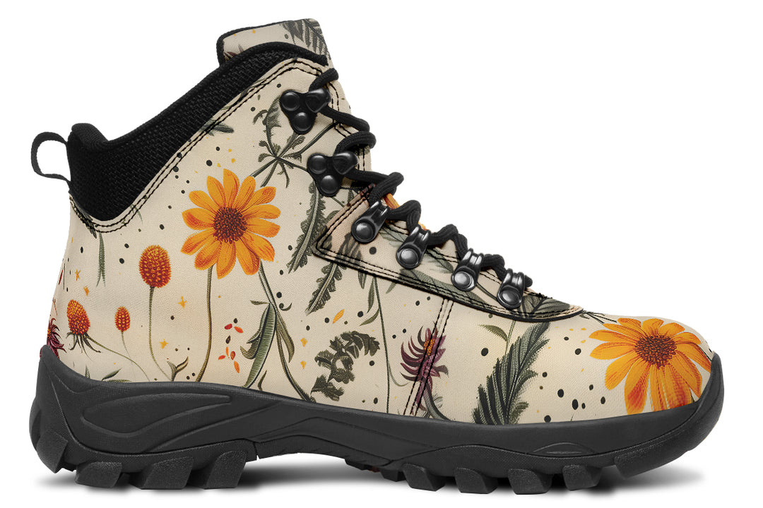 Midsummer Outdoor Boots - Water Resistant Vegan Leather Trekking Shoes with Durable Soles