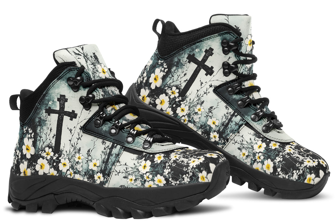 Mourning Petals Outdoor Boots