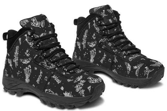 Nightshade Outdoor Boots - Water Resistant Vegan Leather Trekking Shoes with Durable Soles