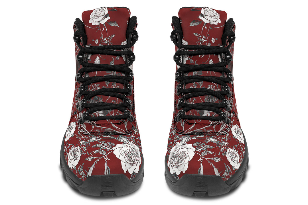 Red Rose Romance Outdoor Boots