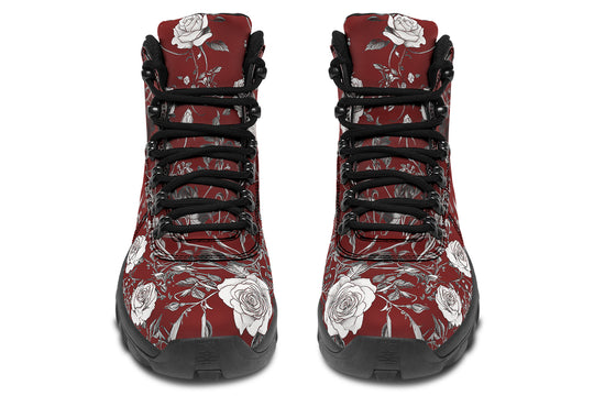 Red Rose Romance Outdoor Boots