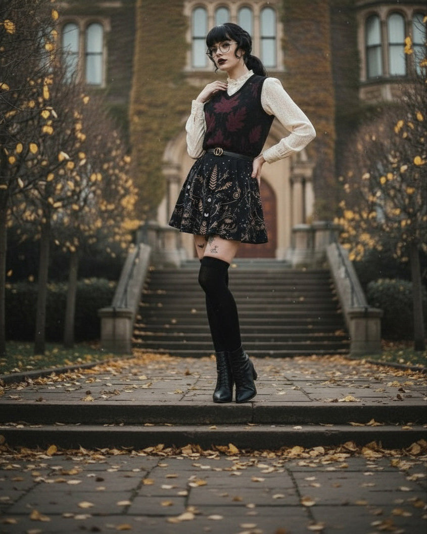 Oxblood Autumnalis Knitted Vest
