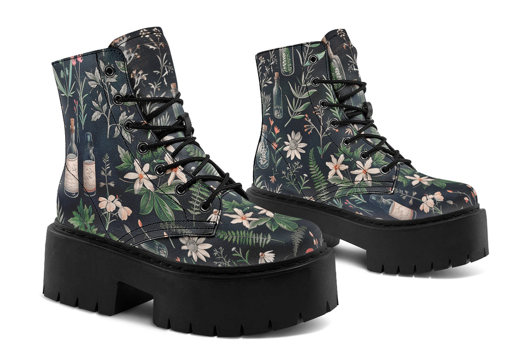 Apothecary Haven Platform Boots
