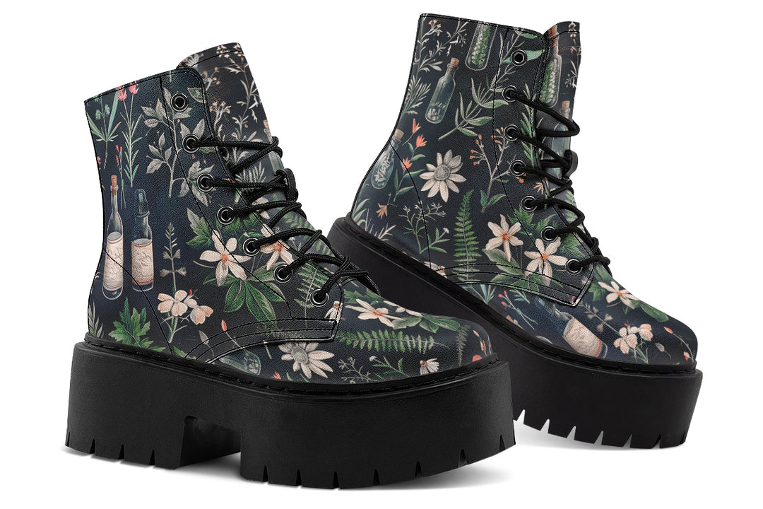 Apothecary Haven Platform Boots