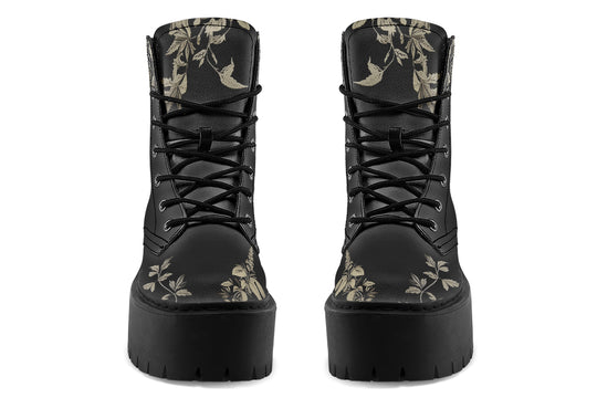 Black Night Ivy Platform Boots