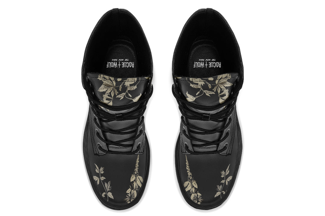Black Night Ivy Platform Boots