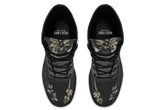 Black Night Ivy Platform Boots