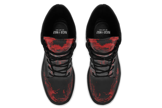 Black Oops My Bad Platform Boots