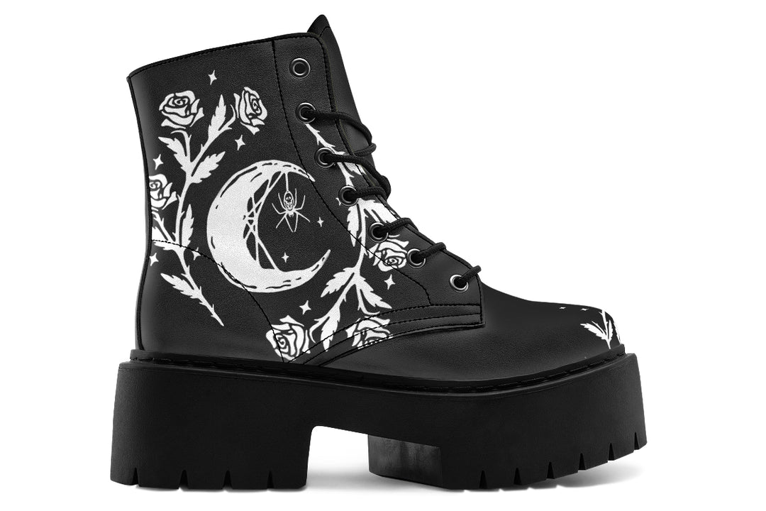 Black Widow Platform Boots