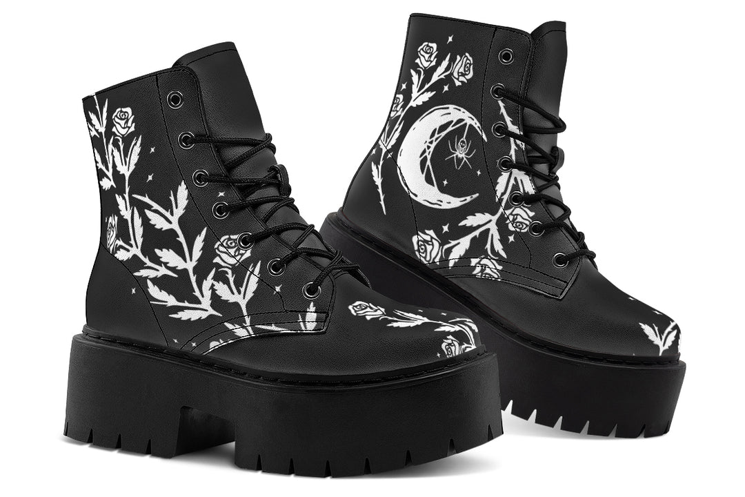 Black Widow Platform Boots