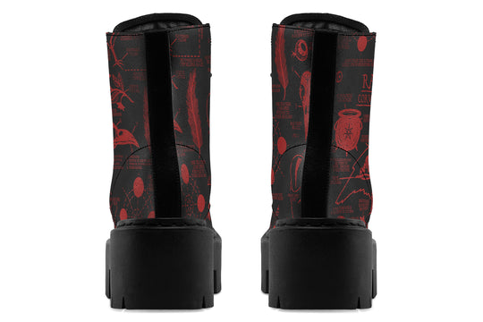 Blood Raven Study Platform Boots