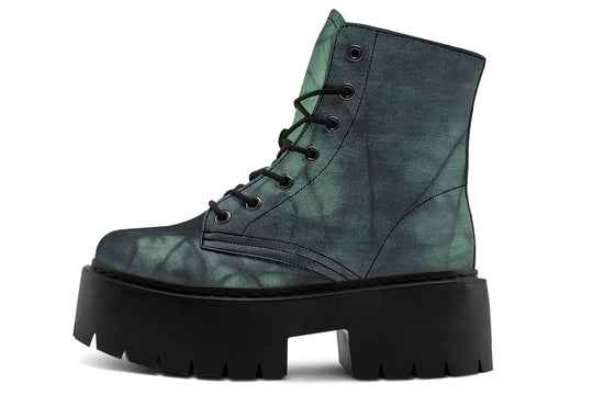 Emerald Fog Platform Boots