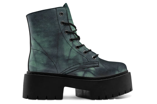 Emerald Fog Platform Boots