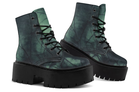 Emerald Fog Platform Boots
