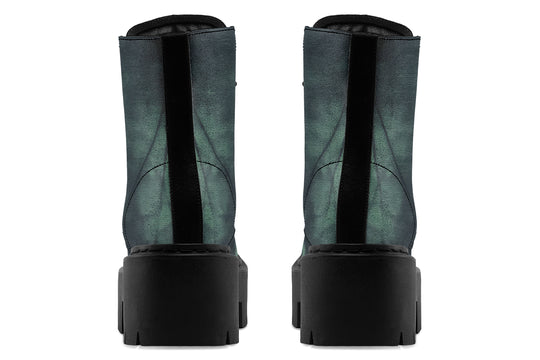 Emerald Fog Platform Boots