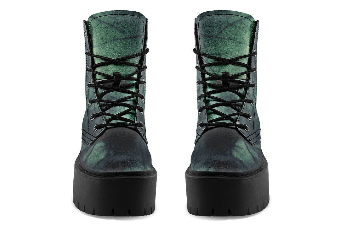 Emerald Fog Platform Boots