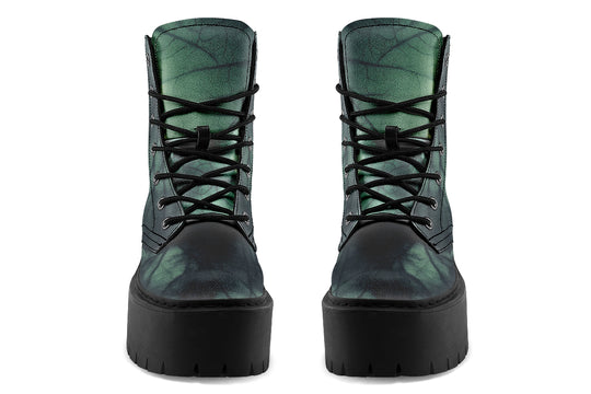 Emerald Fog Platform Boots