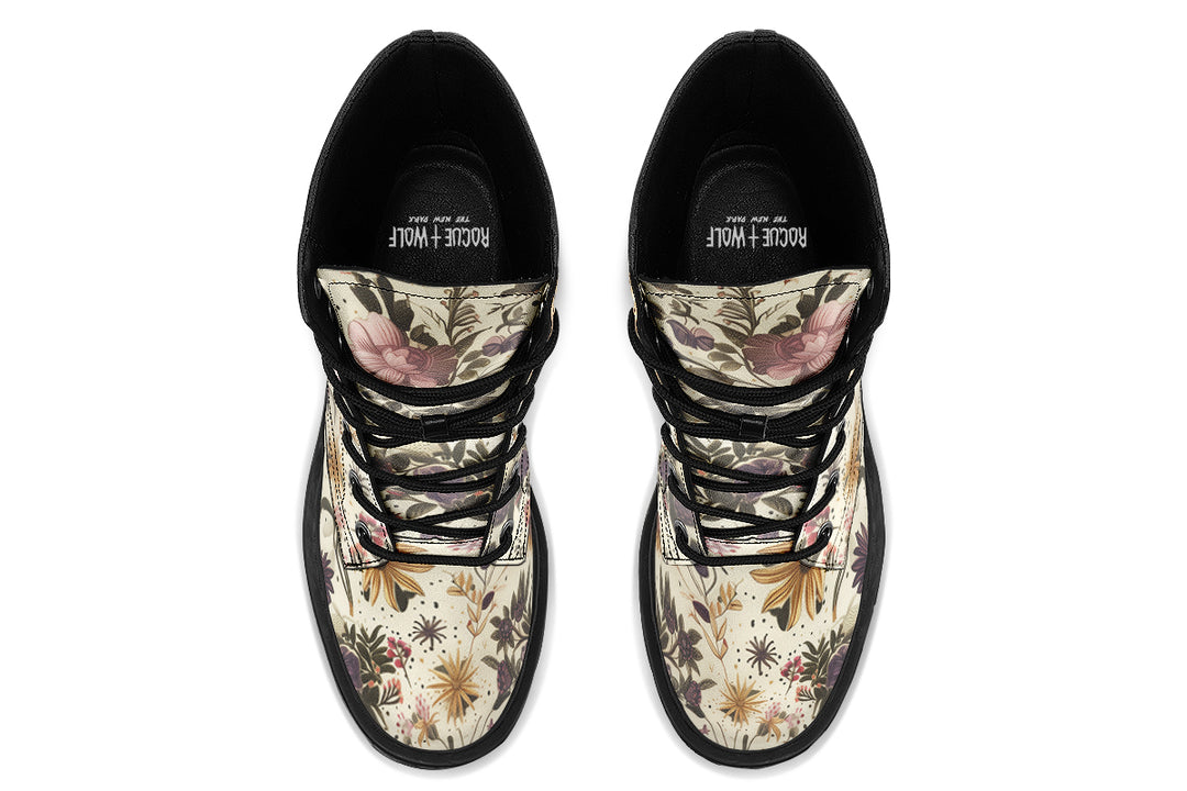 Enchanted Blossoms Platform Boots