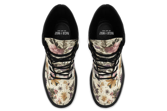 Enchanted Blossoms Platform Boots