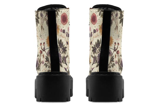 Enchanted Blossoms Platform Boots