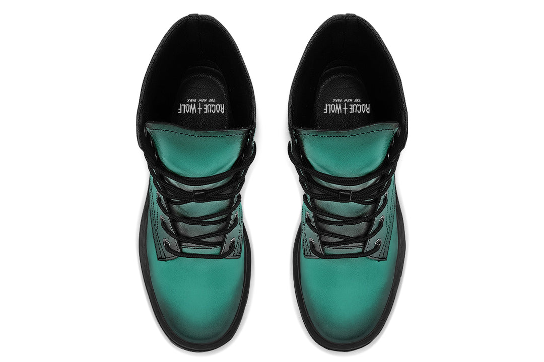 Enchanted Emerald Platform Boots