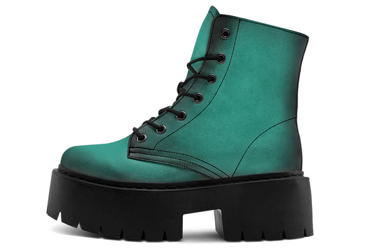Enchanted Emerald Platform Boots