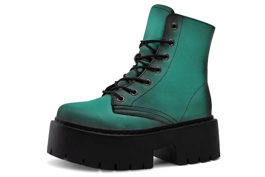 Enchanted Emerald Platform Boots