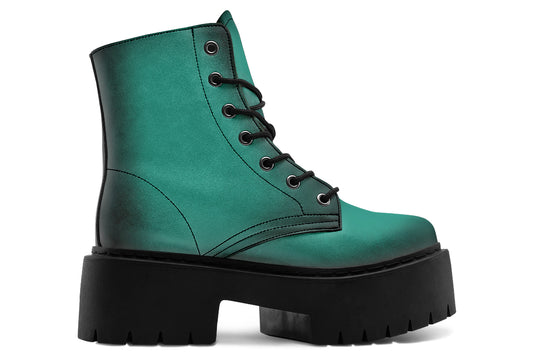 Enchanted Emerald Platform Boots