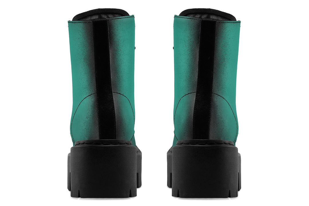 Enchanted Emerald Platform Boots