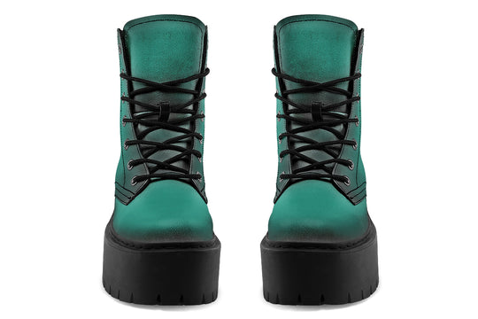 Enchanted Emerald Platform Boots