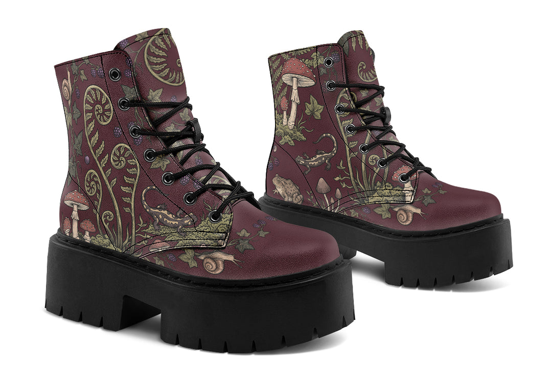 Fern Frenzy Platform Boots