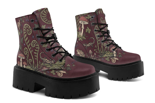 Fern Frenzy Platform Boots