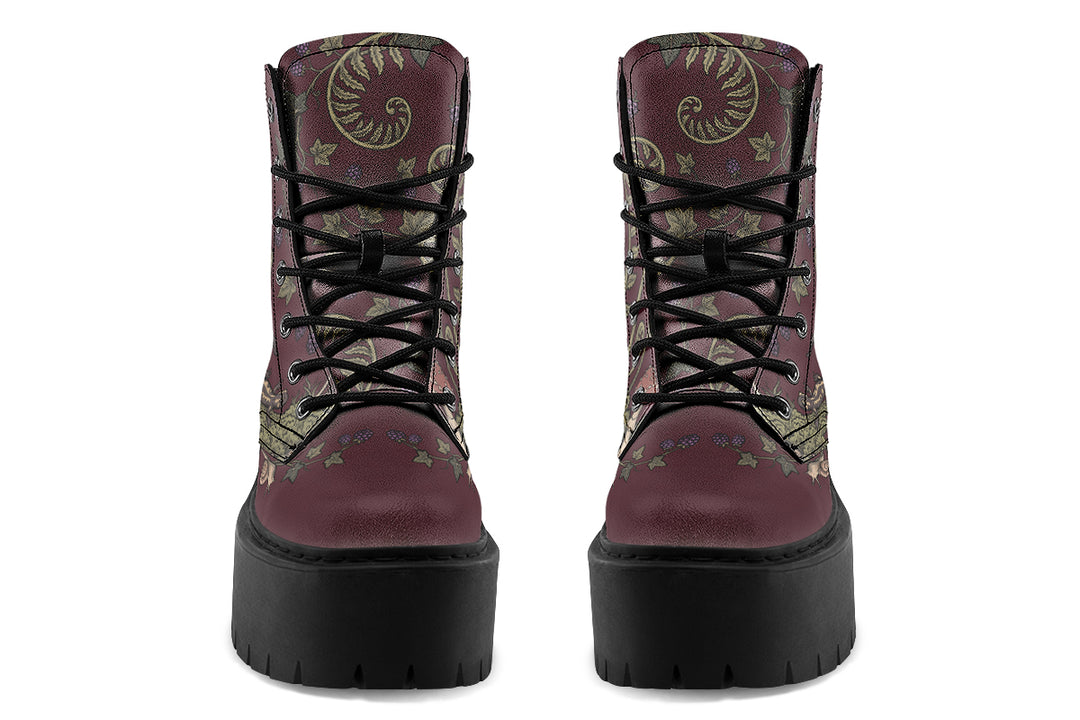 Fern Frenzy Platform Boots