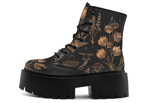 Folium Obscura Platform Boots
