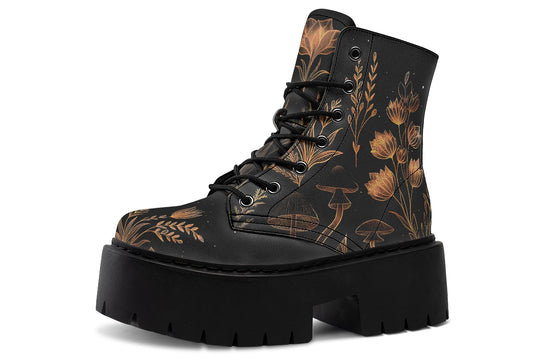 Folium Obscura Platform Boots