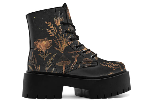 Folium Obscura Platform Boots