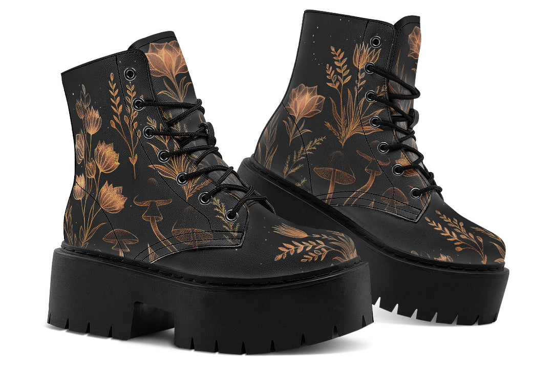 Folium Obscura Platform Boots