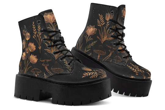 Folium Obscura Platform Boots