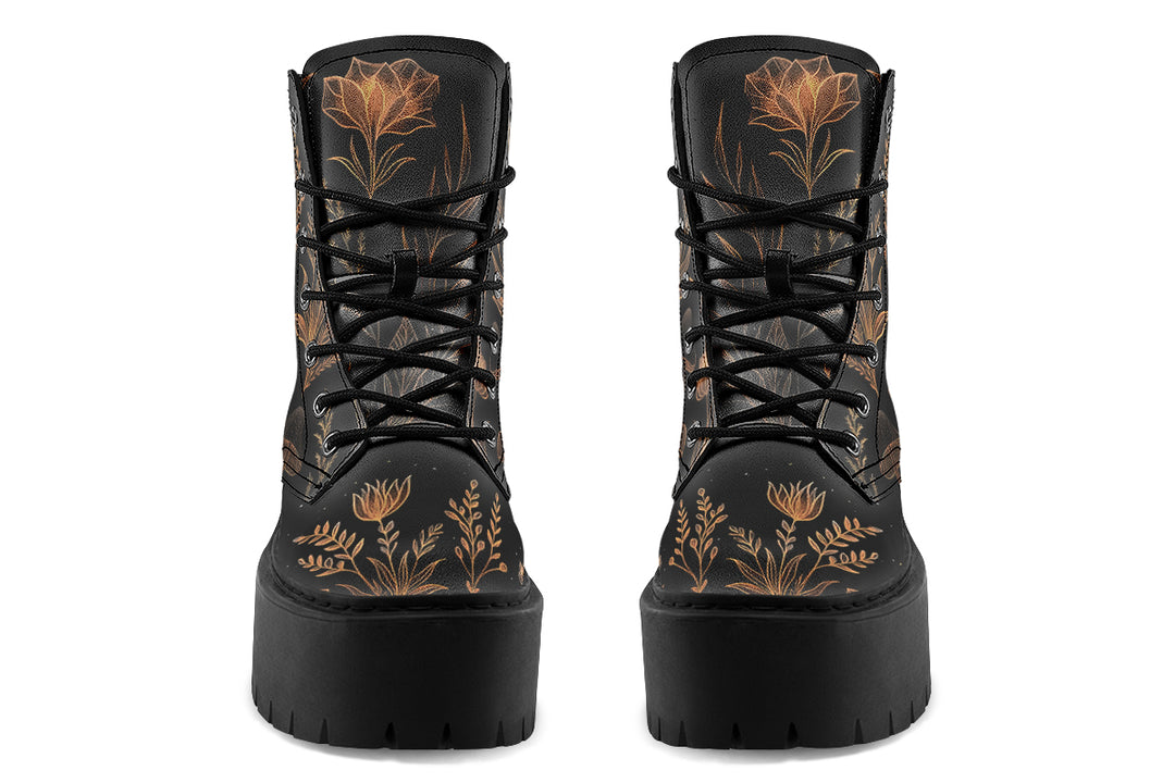 Folium Obscura Platform Boots
