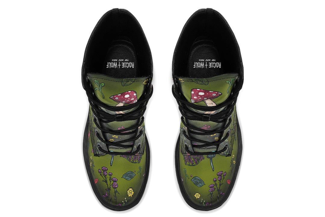Green Herbology Platform Boots