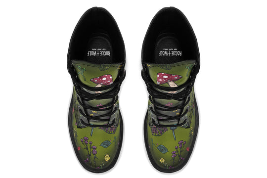 Green Herbology Platform Boots