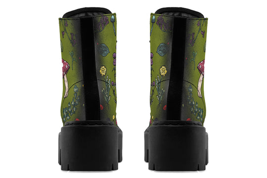 Green Herbology Platform Boots