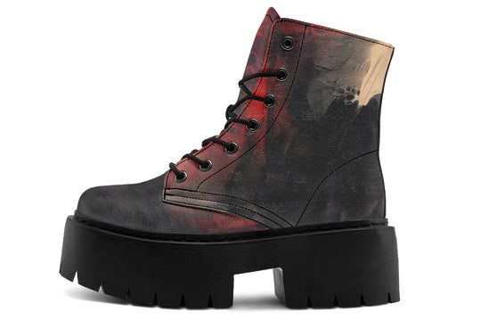 Molten Obsidian Platform Boots