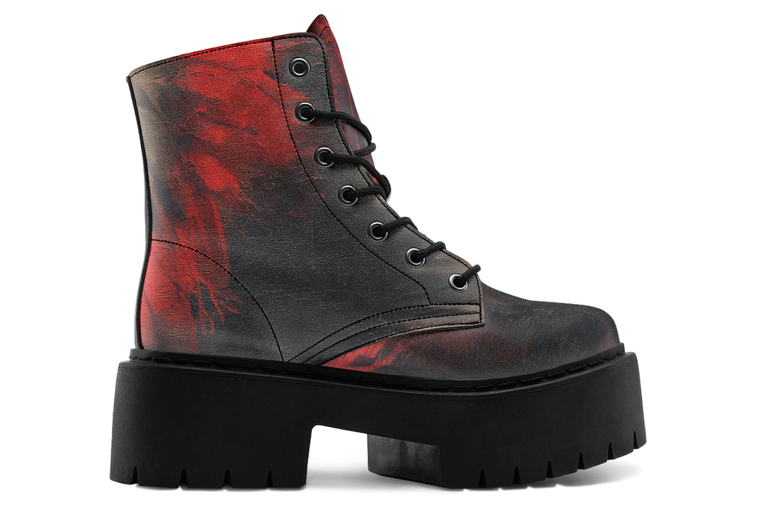 Molten Obsidian Platform Boots
