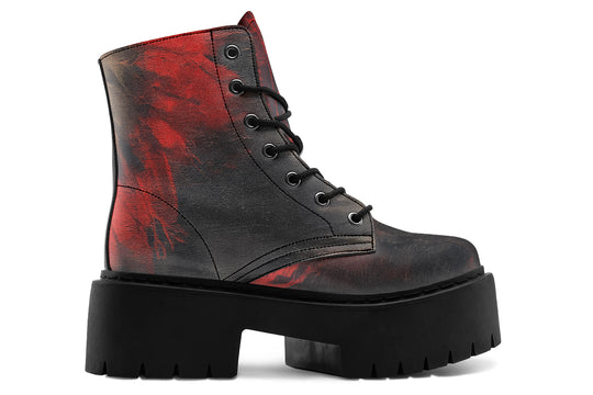 Molten Obsidian Platform Boots