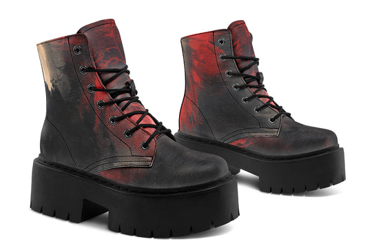 Molten Obsidian Platform Boots