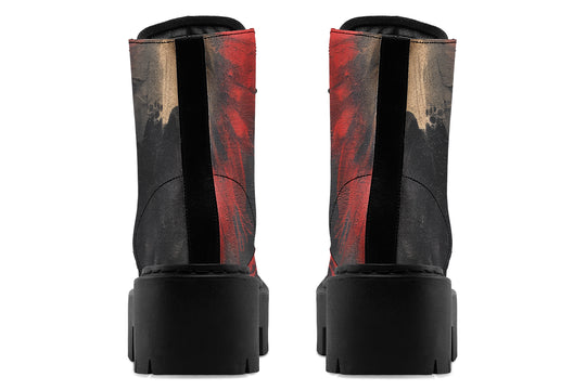 Molten Obsidian Platform Boots